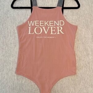 Pink Weekend Lover Bodysuit